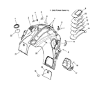 2632825-070 Polaris Door Asm Console Blk New Oem