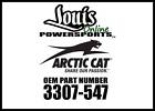 3307-547 Arctic Cat Arm Assembly Rr Upper Lh New 884646675835