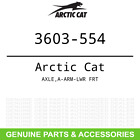 3603-554 Arctic Cat Oem Textron Axle Frt