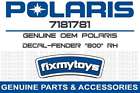 7181781 Polaris Oem Decal-fender 800