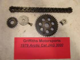 1017220 Arctic Cat 1979 Jag 340 3000 Spirit A34f1 Track Drive Chain Gear Sprocket 20t 39
