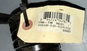 Deg-18.5 Arctic Cat 1704-710 Oem Spring Suspension -75 Lb Rh Ptd Blk New