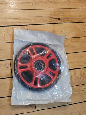 2604-750 Arctic Cat Nos Idler Wheel 6.38 Inch Red Fire Spoked 05-07