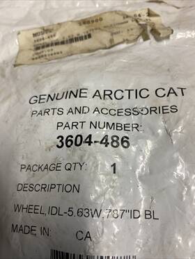 3604 Arctic Cat 486 Snowmobile Idler Wheel