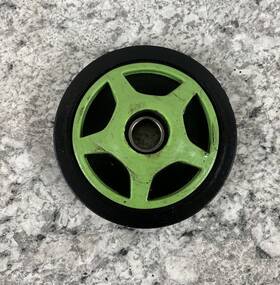 6.380ac Arctic Cat Snowmobile Green Spoked 6.380 Inch Suspension Idler Wheel Good Bearing
