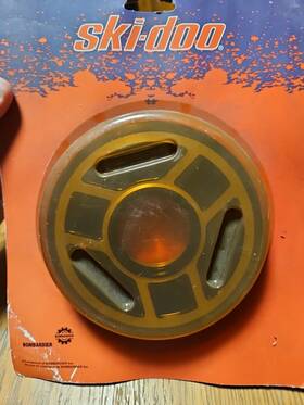 503112310 Brp Ski Doo Oem Idler Wheel 135mm Black 5.31 Inch X25mm