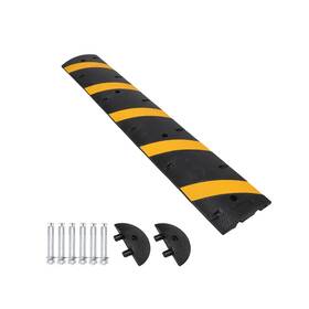 Uyt-ui-84 Cuisinaid Speed Bump 84ftft Rubber Bumps 2 Channel Modular Hump Cable Ramp