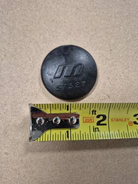 57327 Mercury Vintage Snowmobile Bogie Wheel Cap