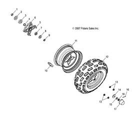 0453002 Polaris Castle Wheel Nut Genuine Oem Part Qty 1