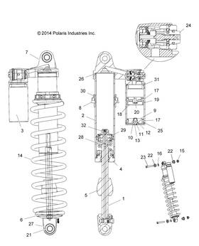 1800701 Polaris Spring Clip Retainer Genuine Oem Part Qty 1