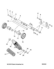 Polaris 2206957 Shock-gabriel-rear Part