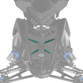 2884979-887 Polaris Radiant Green Matryx Grill Inserts Indy Switchback 650 850