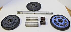 5020395 Polaris 1988 400 Indy Classic Rear Bogie Idler Wheel Axle Assembly Oem#