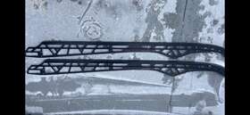 59-078-3 Polaris Rmk Ice Age Slide Rails 163 Suspension Black Used Condition Pair