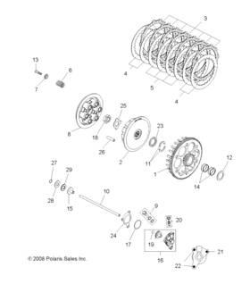 7043301 Polaris Spring Retainre 6.2 X 12 18 5.2 Genuine Oem Part Qty 1