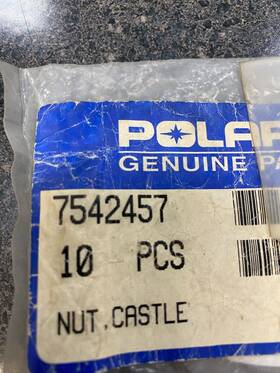 7542457 Polaris Oem Ski Pivot Castle Nut Lot Of 5