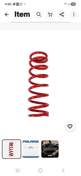 2883715-458 Polaris 764491-293 - Track Shock Springs