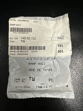 417223694 Ski-doo Ramp Axle Or A P-drive Pivot Bolt Sku
