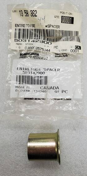 503142900 Ski-doo Upper Pivot Shock Spacer 93-96 Mach 1 Z Grand Touring Formula