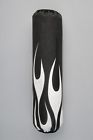 Sma-scvrr-fl-bb White Black Universal Flamed Yamaha Shock Covers Front
