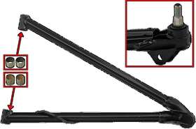 Sm-08683r Sp1 Chrome Moly Lower A-arm - Black Sm-08683r Sp1 Chrome Moly Lower A-arm - Black