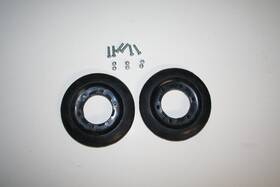 04-113 Spi 2x Rubber Bogie Idler Wheels With Bolts Moto Ski/ Ski-doo 1964-1996 Models