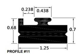 211-70-80 Spi Slide Profile 11 - Black 70 Inch