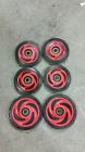 Xc Edge Oem Wheels 6 Indy Snowmobile Lot Red Idler Scrolled Sp Polaris