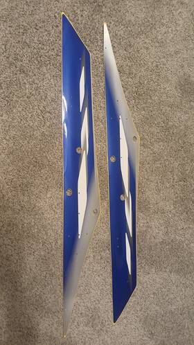 8ea-7711h-01-00 Yamaha New Snowmobile 2001 Srx Oem Tunnel Frame Decals Left And Right