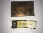 Ski-doo Elan Brass Plate, Spacer Pt# 505-0064 Rotax 250 Moto-ski --.new. Fixed Price $37.00.