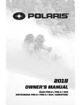 Polaris Owners Manual Book 2018 800 Rush Pro-s, Pro-x, Xcr. Fixed Price $19.50.