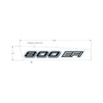 Polaris "800 Efi" Hood Decal, Right, Genuine Oem Part 7176177, Qty. Fixed Price $13.99.