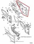 New Oem Polaris General 1000 Eps Left Side Door Panel Indy Red 2018. Fixed Price $574.95.