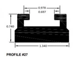 Spi Slide Profile Black 56IN. 627-56-80. Fixed Price $35.53.