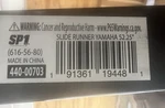 Qty Of 38 Spi Slide Runners Black S/m 616-56-80. Fixed Price $340.00.