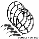 Oracle Lighting 16.5" Double Row White Led Illuminated Wheel Ring Kit - Set Of 4. Fixed Price $391.00.