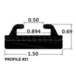 Spi Sports Parts Inc Slide Profile Black 56" 421-56-80. Fixed Price $34.09.