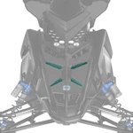 Polaris Matryx Grill Inserts, For Snowmobile Models, Genuine Oem 2884979-887. Fixed Price $89.99.