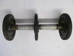 1987 Polaris Trail Sks 488 500 Rear Idler Axle With Wheels. Fixed Price $44.76.