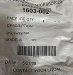 1603-002 Arctic Cat Sway Bar Link New Oem. Fixed Price $29.89.