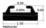 Spi 421-56-80 Slide Profile Black 56". Fixed Price $29.31.