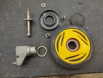 Ski Doo Rev 2006 X Yellow Idler Wheel And Bracket 503191319 RW5280. Fixed Price $34.92.