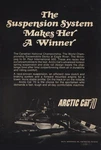 1970 Arctic Cat Snowmobile: Suspension System Vintage Print Ad. Fixed Price $7.50.