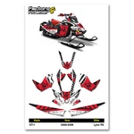 2008-2009 Lynx Rs Snowmobile Graphic Kit ST-1 Style By Enjoy Mfg. Fixed Price $369.85.