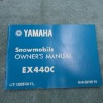 Yamaha Snowmobile Owners Manual EX440C. Fixed Price $21.99.