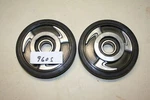 Ppd Yamaha Wheels, 130MM X 25MM 6205 Bearing, Black/silver Ninja Style. Fixed Price $45.00.