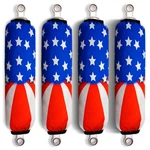 Flag Usa Patriot Suzuki Shock Covers King Quad 300 400 450 500 700 750 (set 4). Fixed Price $38.90.
