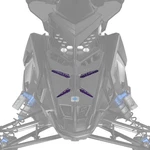 Polaris Matryx Grill Inserts, For Snowmobile Models, Genuine Oem 2884979-784. Fixed Price $89.99.