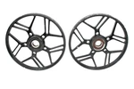 Set Of 2 Billet Snowmobile Big Rear Wheels 8" Hypernova Black Inches. Fixed Price $119.99.
