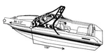 7.6OZ Boat Cover Nordic 2120 Br W/ski Tower 2006. Fixed Price $777.66.